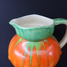 Load image into Gallery viewer, Large 1930s TUDOR Ceramics Art Deco Colourful Dripware Jug. Height 6 1/2 inches
