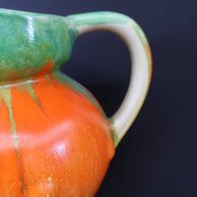 Load image into Gallery viewer, Large 1930s TUDOR Ceramics Art Deco Colourful Dripware Jug. Height 6 1/2 inches
