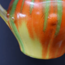 Load image into Gallery viewer, Large 1930s TUDOR Ceramics Art Deco Colourful Dripware Jug. Height 6 1/2 inches
