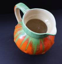 Load image into Gallery viewer, Large 1930s TUDOR Ceramics Art Deco Colourful Dripware Jug. Height 6 1/2 inches

