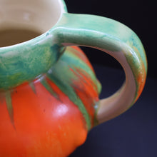 Load image into Gallery viewer, Large 1930s TUDOR Ceramics Art Deco Colourful Dripware Jug. Height 6 1/2 inches
