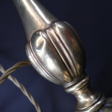 Load image into Gallery viewer, ART NOUVEAU Early 20th Century Brass Table Lamp with White Glass Shade. REWIRED

