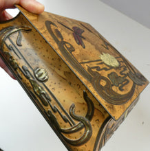 Load image into Gallery viewer, Antique  Edwardian Art Nouveau Confectionary Tin. Dragonfly Design
