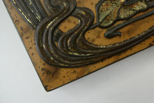 Load image into Gallery viewer, Antique  Edwardian Art Nouveau Confectionary Tin. Dragonfly Design
