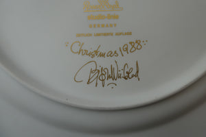  BJORN WIINBLAD Large Porcelain Wall Plate. CHRISTMAS 1988 Rosenthal Studio-Line. 11 INCHES Media 1 of 14