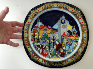  BJORN WIINBLAD Large Porcelain Wall Plate. CHRISTMAS 1988 Rosenthal Studio-Line. 11 INCHES Media 1 of 14