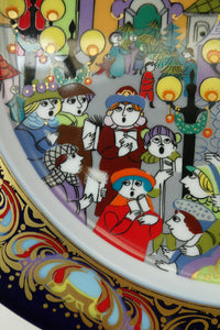  BJORN WIINBLAD Large Porcelain Wall Plate. CHRISTMAS 1988 Rosenthal Studio-Line. 11 INCHES Media 1 of 14