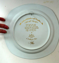 Load image into Gallery viewer, BJORN WIINBLAD Large Porcelain Wall Plate. CHRISTMAS 1983 Rosenthal Studio-Line. 11 INCHES
