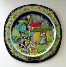 Load image into Gallery viewer, BJORN WIINBLAD Large Porcelain Wall Plate. CHRISTMAS 1983 Rosenthal Studio-Line. 11 INCHES
