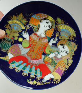 Plate by BJORN WIINBLAD for Rosenthal. Oriental Night Music Series. Xylophone Player