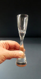 1950s HOLMEGAARD Princess Schnapps Glasses with Internal Bubble