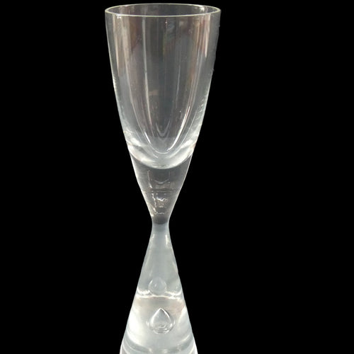 1950s HOLMEGAARD Princess Schnapps Glasses with Internal Bubble