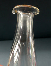 Load image into Gallery viewer, 1950s HOLMEGAARD Princess Tall Conical Decanter with Internal Bubble in Stopper
