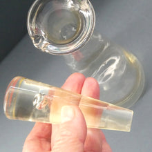 Load image into Gallery viewer, 1950s HOLMEGAARD Princess Tall Conical Decanter with Internal Bubble in Stopper
