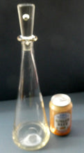 Load image into Gallery viewer, 1950s HOLMEGAARD Princess Tall Conical Decanter with Internal Bubble in Stopper
