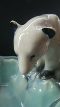 Load image into Gallery viewer, 1930s ART DECO Czech Polar Bear Bowl. Very Decorative Figurative Centerpiece Designed by Ditmar Urbach (Copy)
