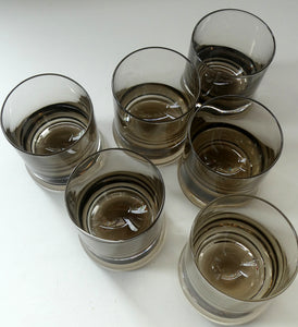 SIX Caithness LYBSTER Peat Whisky Tumblers. Plus Lybster Decanter Bottle