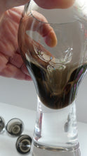Load image into Gallery viewer, SIX Caithness CANISBAY LARGE Peat Coloured Wine Glasses. Space Age Shape. 5 1/4 inches in height
