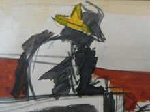 Load image into Gallery viewer, Josef Herman (1911 - 2000). Watercolour Study of a Man, Donkey and Cart; c 1960s
