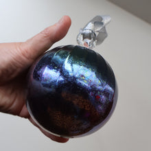 Load image into Gallery viewer, 1980s John Ditchfield. Rare Large Glasform Glass Ball with Clear Glass Hanging Loop
