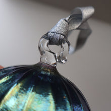 Load image into Gallery viewer, 1980s John Ditchfield. Rare Large Glasform Glass Ball with Clear Glass Hanging Loop
