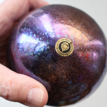 Load image into Gallery viewer, 1980s John Ditchfield. Rare Large Glasform Glass Ball with Clear Glass Hanging Loop
