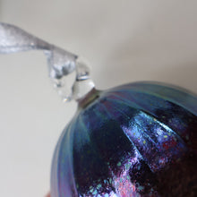 Load image into Gallery viewer, 1980s John Ditchfield. Rare Large Glasform Glass Ball with Clear Glass Hanging Loop

