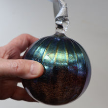 Load image into Gallery viewer, 1980s John Ditchfield. Rare Large Glasform Glass Ball with Clear Glass Hanging Loop

