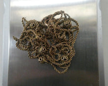 Load image into Gallery viewer, Long Fancy Guard or Muff Chain with Gold Ball Inclusions. 14 Carat Gold. Weight 11 grams
