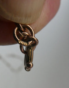 Long Fancy Guard or Muff Chain with Gold Ball Inclusions. 14 Carat Gold. Weight 11 grams