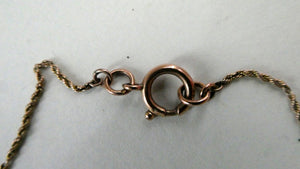 Long Fancy Guard or Muff Chain with Gold Ball Inclusions. 14 Carat Gold. Weight 11 grams
