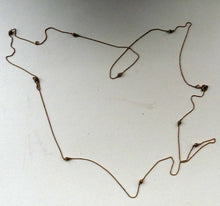 Load image into Gallery viewer, Long Fancy Guard or Muff Chain with Gold Ball Inclusions. 14 Carat Gold. Weight 11 grams
