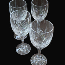 Load image into Gallery viewer, PAIR of Vintage Edinburgh Crystal LARGE Wine Glasses. MONTROSE PATTERN. 7 3/4 inches
