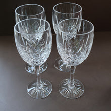 Load image into Gallery viewer, PAIR of Vintage Edinburgh Crystal LARGE Wine Glasses. MONTROSE PATTERN. 7 3/4 inches

