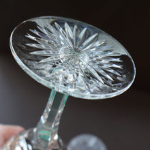 Load image into Gallery viewer, PAIR of Vintage Edinburgh Crystal LARGE Wine Glasses. MONTROSE PATTERN. 7 3/4 inches
