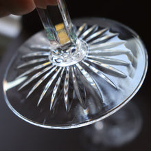 Load image into Gallery viewer, PAIR of Vintage Edinburgh Crystal LARGE Wine Glasses. MONTROSE PATTERN. 7 3/4 inches
