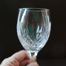 Load image into Gallery viewer, PAIR of Vintage Edinburgh Crystal LARGE Wine Glasses. MONTROSE PATTERN. 7 3/4 inches
