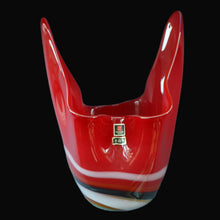 Load image into Gallery viewer, Large Vintage JAPANESE Marti / Multi Glass (Fukuoka) Vase with Original Sticker

