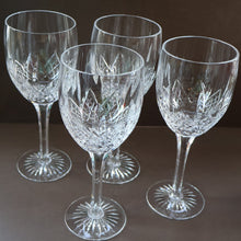 Load image into Gallery viewer, PAIR of Vintage Edinburgh Crystal LARGE Water / Red Wine Glasses. MONTROSE PATTERN. 8 1/4 inches
