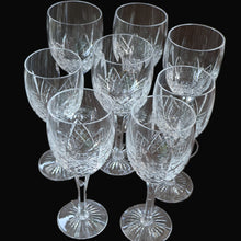 Load image into Gallery viewer, PAIR of Vintage Edinburgh Crystal LARGE Water / Red Wine Glasses. MONTROSE PATTERN. 8 1/4 inches
