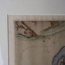 Load image into Gallery viewer, 1930s ORIGINAL Hand Coloured Drypoint by Elyse Ashe Lord. Chinese Warriors on Horseback. Pencil Signed
