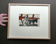 Load image into Gallery viewer, Josef Herman (1911 - 2000). Watercolour Study of a Man, Donkey and Cart; c 1960s
