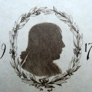 Etching by Robert Bryden (1865 - 1939). Copy of the Silhouette First Published in the Kilmarnock Edition