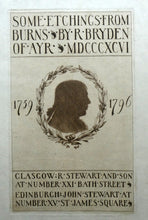 Load image into Gallery viewer, Etching by Robert Bryden (1865 - 1939). Copy of the Silhouette First Published in the Kilmarnock Edition
