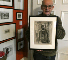 Load image into Gallery viewer, 1920s Etching Drypoint by George Bain. A Man from Macedonia. Pencil Signed
