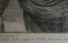 Load image into Gallery viewer, 1920s Etching Drypoint by George Bain. A Man from Macedonia. Pencil Signed
