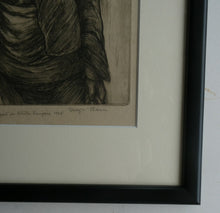 Load image into Gallery viewer, 1920s Etching Drypoint by George Bain. A Man from Macedonia. Pencil Signed
