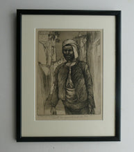 Load image into Gallery viewer, 1920s Etching Drypoint by George Bain. A Man from Macedonia. Pencil Signed
