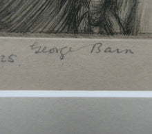 Load image into Gallery viewer, 1920s Etching Drypoint by George Bain. A Man from Macedonia. Pencil Signed
