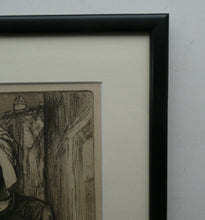 Load image into Gallery viewer, 1920s Etching Drypoint by George Bain. A Man from Macedonia. Pencil Signed
